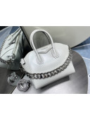 Givenchy Small Antigona Chain Bag in Box Leather White 2022