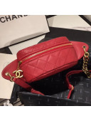 Chanel Quilted Lambskin Waist Bag/Belt Bag AS0940 Red 2019