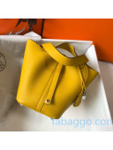 Hermes Picotin Lock Bag 22cm in Togo Calfskin Yellow 2020