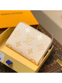 Louis Vuitton Gradient Monogram Leather Zippy Coin Purse Wallet M80408 Yellow 2021