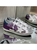 Golden Goose GGDB Super-Star Sneakers in Multicolor Glitter with Star 2022 08