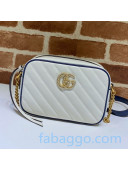 Gucci GG Diagonal Marmont Mini Bag 448065 White 2020