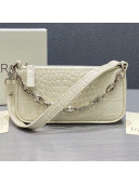 By Far Mini Rachel Pure White Croco Embossed Bag 2020