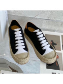 JW Anderson Canvas Espadrille Sneakers Black 2021