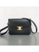 Celine Shiny Calfskin Medium Triomphe Bag Black 2019