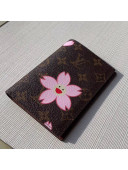 Louis Vuitton Monogram Canvas Print Passport Cover M64411 Pink 2019