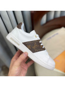 Louis Vuitton Frontrow Leather and Studed Monogram Canvas Sneakers 1A8FJA White 2020