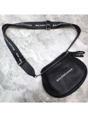 Balen...ga Calfskin Everyday Strap Crossbody Bag Black 2018