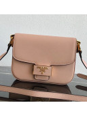 Prada Emblème Saffiano Leather Shoulder Bag 1BD217 Nude 2019