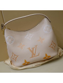 Louis Vuitton Gradient Monogram Leather Marshmallow Hobo Bag M45698 Cream White 2021