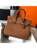 Hermes Birkin Bag 35cm in Togo Leather Golden Brown 2021