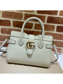 Gucci Small Top Handle Bag with Double G 658450 White 2021