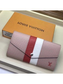 Louis Vuitton Stripes Epi Leather Sarah Wallet Pink 2018