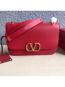 Valentino Large VLock Calfskin Shoulder Bag Red 2019