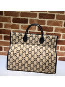 Gucci GG Wool Tote 598169 Beige 2020