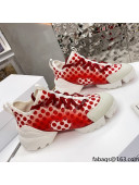 Dior D-Connect Sneaker in Zodiac Printed Technical Fabric DS10 Red 2021