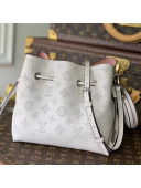 Louis Vuitton Mahina Monogram Perforated Bella Bucket Bag M57068 White 2021