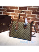 Gucci GG Canvas Tote 370822 Light Brown/Beige 2020