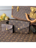 Louis Vuitton Félicie Strap & Go Mini Bag M80091 Monogram Canvas/Green 2021 