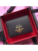 Gucci Garden Bat Calfskin Card Case 516938 Black 2018