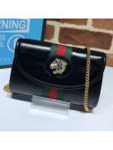 Gucci Leather Rajah Mini Shoulder Bag 573797 Black 2019