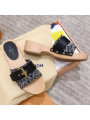 Louis Vuitton Since 1854 Cottage Wood Sandals Grey 2021