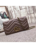 Gucci GG Marmont Leather Mini Bag 488426 Nude 2017