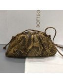 Bottega Veneta Small The Pouch Pythonskin Clutch Gold 2019