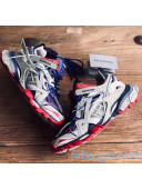 Balenciaga Track 4.0 Tess Trainer Sneakers Off-White/Blue 2020 (For Women and Men)