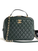 Chanel CC Vanity Case Medium Bag A57906 Green 2018