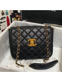 Chanel Grained Calfskin Flap Bag AS2438 Black 2021