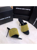 Alexander Wang Crystal Slide Sandals 10.5cm Yellow 2022 031903