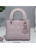 Dior Mini Lady Dior Flap Bag in Ultra-Matte Cannage Calfskin Pink 2019