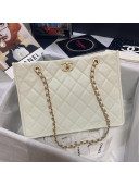 Chanel Grained Calfskin Large Shopping Bag AS2360 White 2021