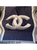 Chanel Wool CC Blanket 140x190cm Navy Blue 2021