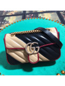 Gucci GG Diagonal Marmont Mini Bag 446744 Beige 2019