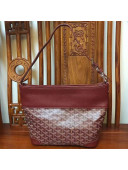 Goyard Leather and Canvas Shopping Bag Burgundy