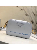 Prada Mirage Leather Shoulder Bag 1BH093 White 2018