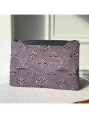 Louis Vuitton Men's Monogram Reversible Pouch M68777 Grey/Black/Rainbow 2019