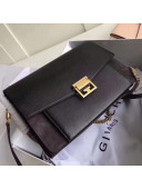 Givenchy Medium GV3 Bag in Grained and Suede Leather Black 2018