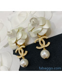 Chanel Camellia Earrings with Pearl CH20112609 White 2020