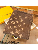 Louis Vuitton Monogram Wool Blanket 140x180cm Brown 2021 110220