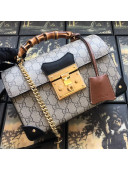 Gucci Padlock GG Small Bamboo Shoulder Bag ‎603221 Beige 2019