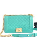 Chanel Quilted Calfskin Medium Flap Bag A67086 Green 2019