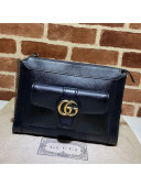 Gucci Small Shoulder Bag with Double G 648999 Black/Gold 2021