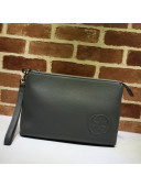 Gucci Men's Leather Pouch 322054 Dark Grey 2021