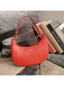 Celine Ava Hobo Bag in Smooth Calfskin Leather Red 2021