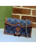 Gucci Dionysus GG Denim Super Mini Bag 476432 Dark Blue 2021