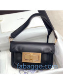 Chanel Calfskin Small Flap Hobo Bag Black 2020