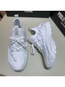 Philipp Plein Embroidery Knitted Sneaker White For Men 2020